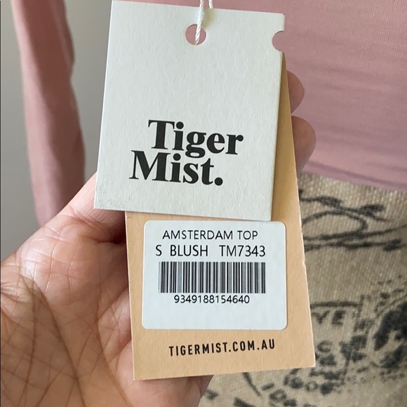 NWT Tiger Mist Amsterdam Top in Blush - Picture 3 of 3